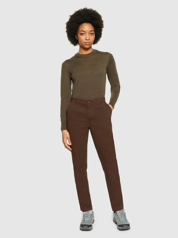 KnowledgeCotton Apparel Knits Merino Wool Crew Neck RWS Dark Olive 8211 Women KnowledgeCotton Apparel Knits Merino Wool Crew Neck RWS Dark Olive 8211 Women