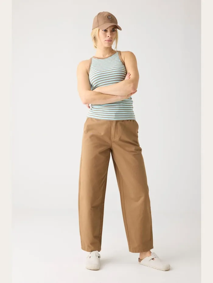 KnowledgeCotton Apparel Pants CHLOE Barrel Midrise Twill Chino Gotsvegan 8211 Women KnowledgeCotton Apparel Pants CHLOE Barrel Midrise Twill Chino Gotsvegan 8211 Women