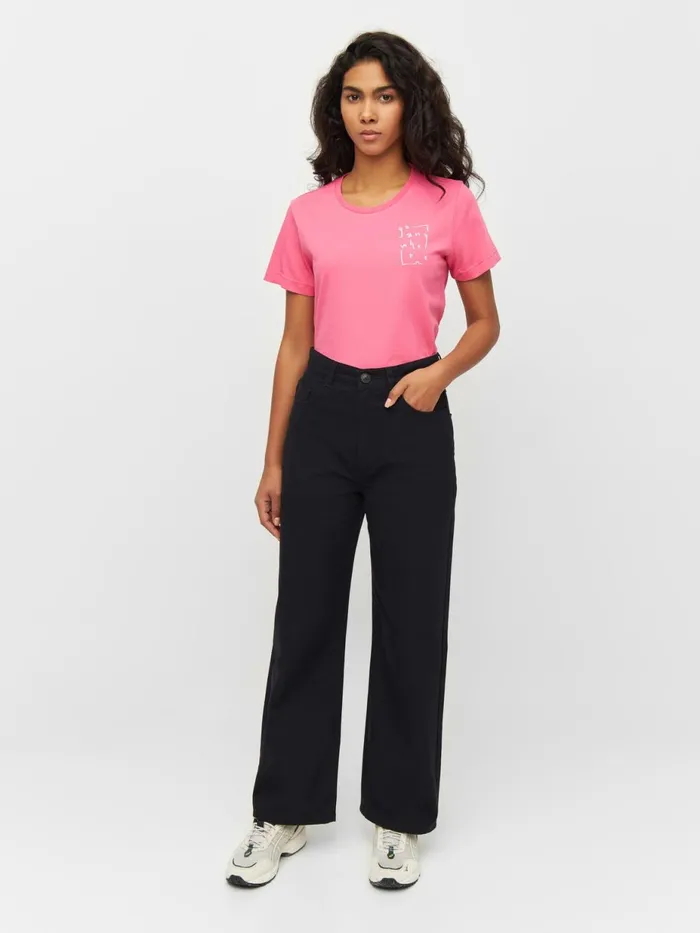 KnowledgeCotton Apparel Pants GALE Straight Midrise Canvas 5pocket Pants Black Jet 8211 Women KnowledgeCotton Apparel Pants GALE Straight Midrise Canvas 5pocket Pants Black Jet 8211 Women