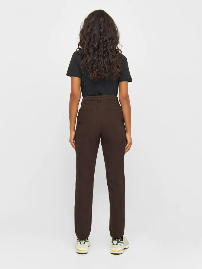 KnowledgeCotton Apparel Pants IRIS Mom Midrise Chino Chocolate Plum 8211 Women KnowledgeCotton Apparel Pants IRIS Mom Midrise Chino Chocolate Plum 8211 Women
