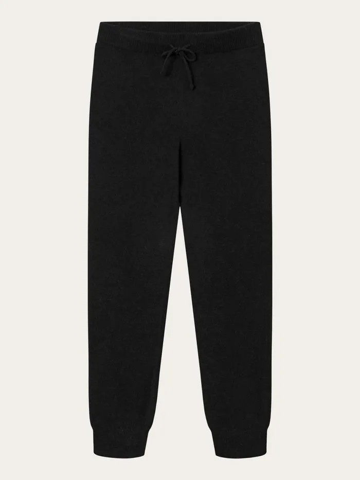 KnowledgeCotton Apparel Pants JADE Hybrid Knitted Jog Pants Black Jet 8211 Women KnowledgeCotton Apparel Pants JADE Hybrid Knitted Jog Pants Black Jet 8211 Women