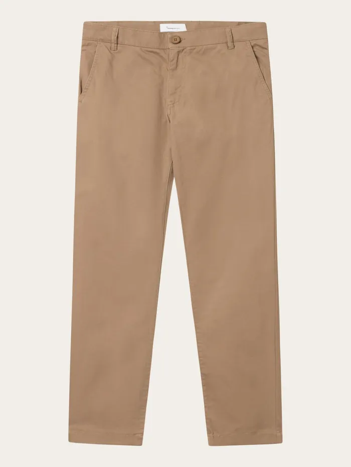 KnowledgeCotton Apparel Pants LUCA Slim Twill Chino Pants Tuffet 8211 Men