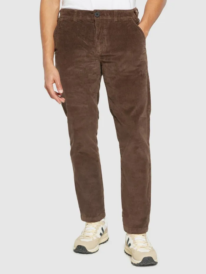 KnowledgeCotton Apparel Pants Organic Cotton Chuck Corduroy Pants GOTS Demitasse brown 8211 Men KnowledgeCotton Apparel Pants Organic Cotton Chuck Corduroy Pants GOTS Demitasse brown 8211 Men