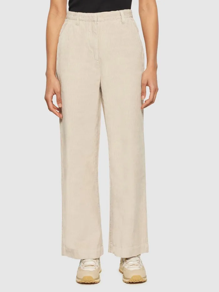 KnowledgeCotton Apparel Pants POSEY Wide Highrise Irregular Corduroy Pant Gotsvegan 8211 Women