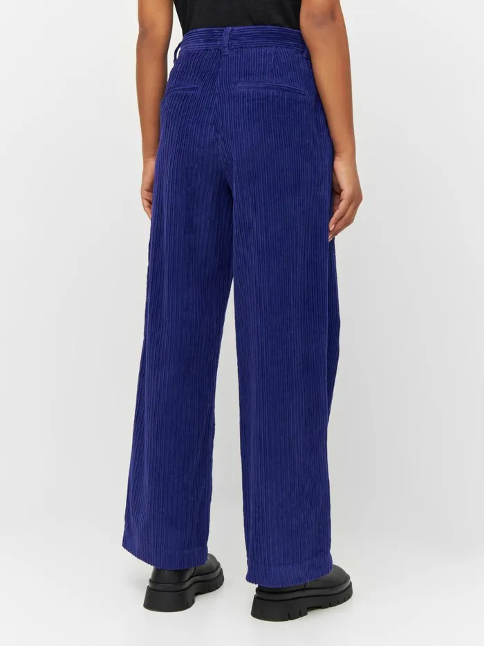 KnowledgeCotton Apparel Pants POSEY Wide Highrise Irregular Corduroy Pants Deep Purple 8211 Women KnowledgeCotton Apparel Pants POSEY Wide Highrise Irregular Corduroy Pants Deep Purple 8211 Women