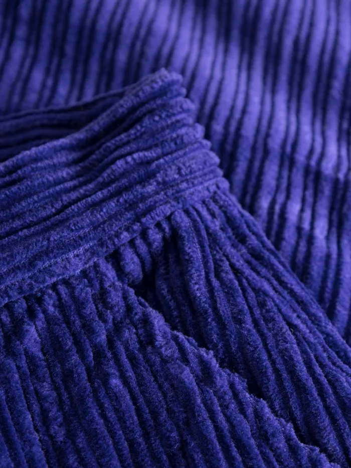 KnowledgeCotton Apparel Pants POSEY Wide Highrise Irregular Corduroy Pants Deep Purple 8211 Women KnowledgeCotton Apparel Pants POSEY Wide Highrise Irregular Corduroy Pants Deep Purple 8211 Women
