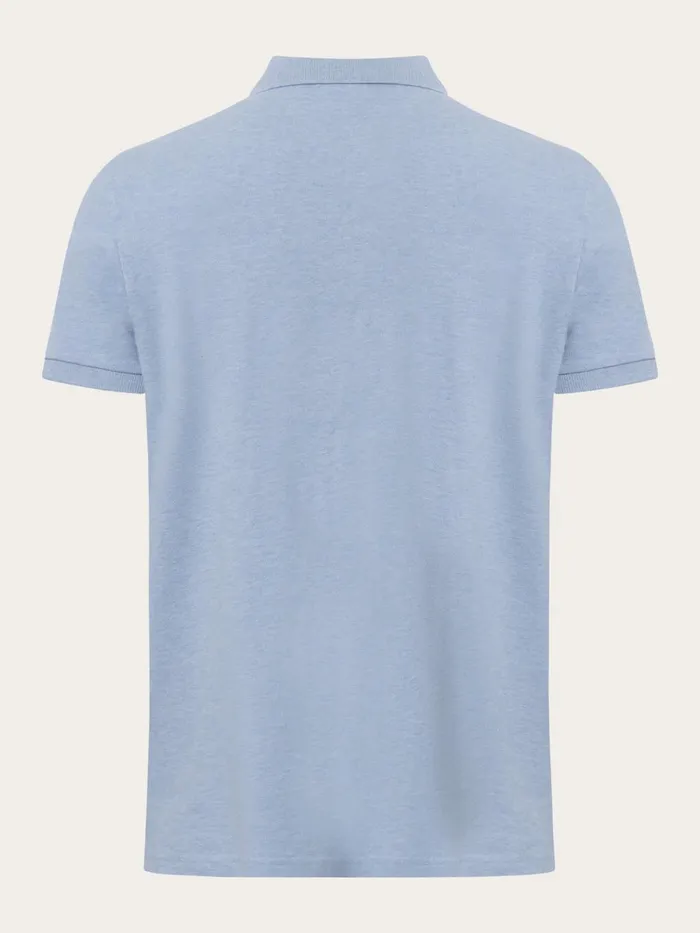 KnowledgeCotton Apparel Polo Shirts Basic Badge Polo Sky Way Melange 8211 Men KnowledgeCotton Apparel Polo Shirts Basic Badge Polo Sky Way Melange 8211 Men