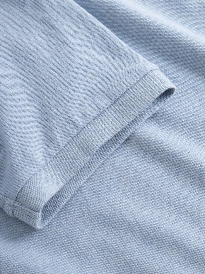 KnowledgeCotton Apparel Polo Shirts Basic Badge Polo Sky Way Melange 8211 Men KnowledgeCotton Apparel Polo Shirts Basic Badge Polo Sky Way Melange 8211 Men