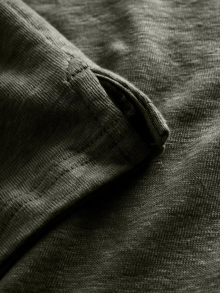 KnowledgeCotton Apparel Polo Shirts Linen Polo Forrest Night 8211 Men KnowledgeCotton Apparel Polo Shirts Linen Polo Forrest Night 8211 Men