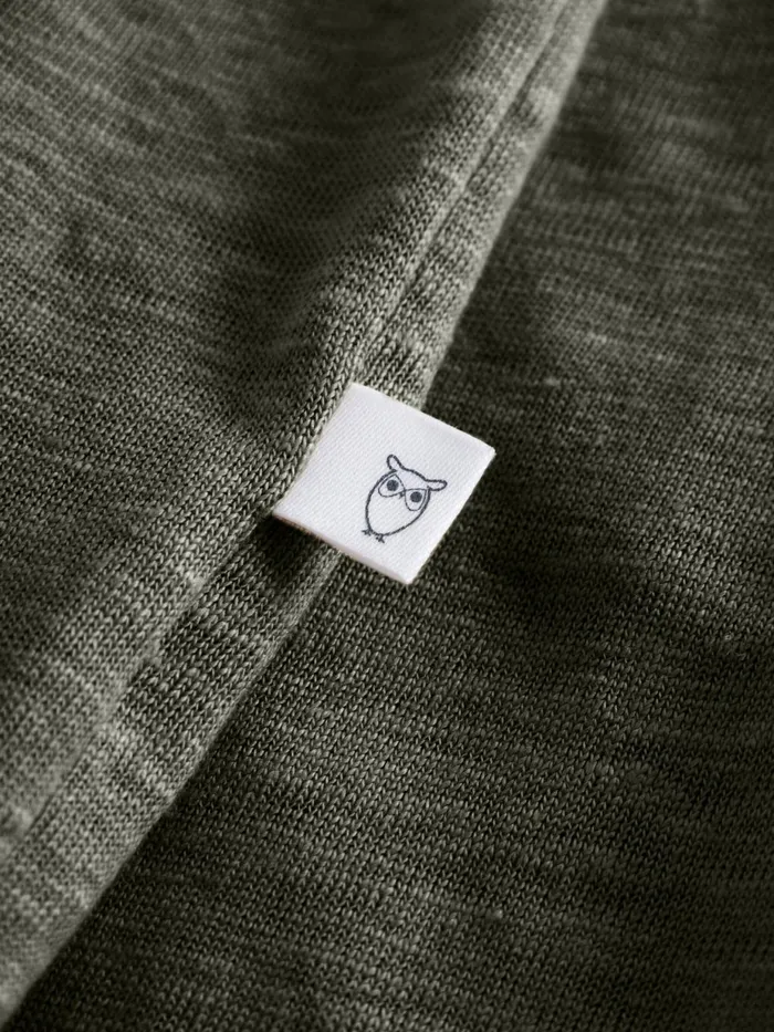 KnowledgeCotton Apparel Polo Shirts Linen Polo Forrest Night 8211 Men KnowledgeCotton Apparel Polo Shirts Linen Polo Forrest Night 8211 Men
