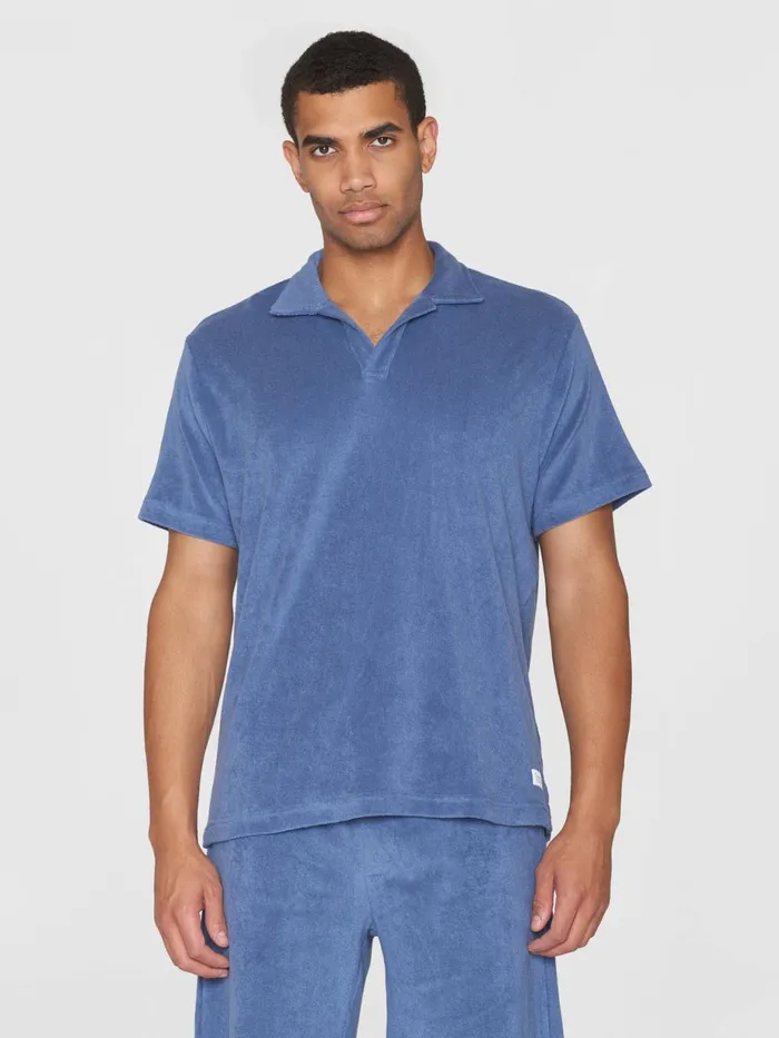 KnowledgeCotton Apparel Polo Shirts Terry Polo Moonlight Blue 8211 Men KnowledgeCotton Apparel Polo Shirts Terry Polo Moonlight Blue 8211 Men