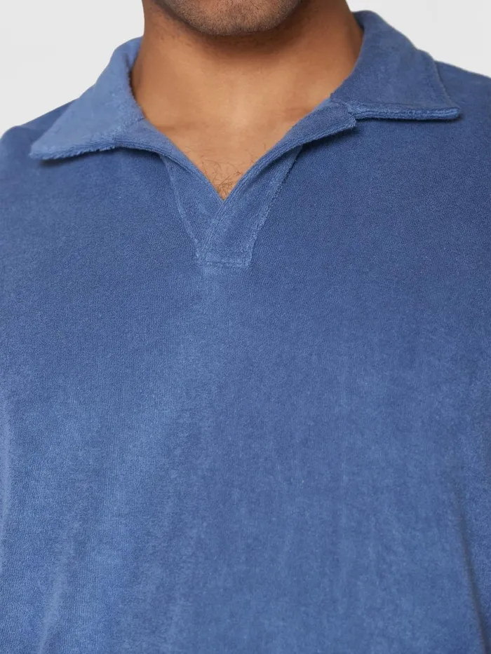 KnowledgeCotton Apparel Polo Shirts Terry Polo Moonlight Blue 8211 Men KnowledgeCotton Apparel Polo Shirts Terry Polo Moonlight Blue 8211 Men