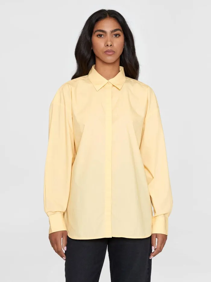KnowledgeCotton Apparel Shirts Boxy Poplin Shirt Impala 8211 Women