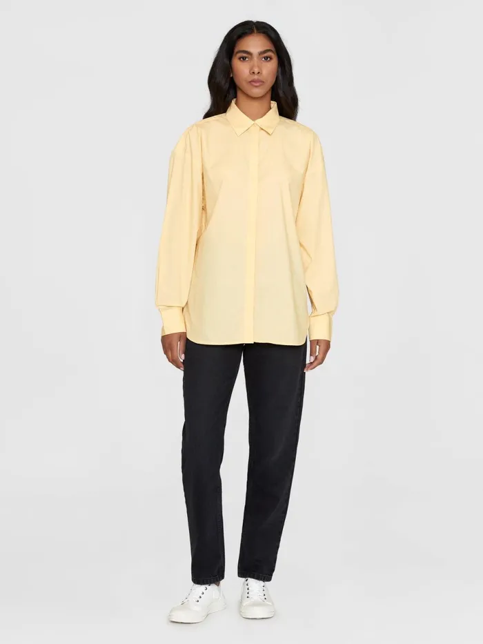 KnowledgeCotton Apparel Shirts Boxy Poplin Shirt Impala 8211 Women