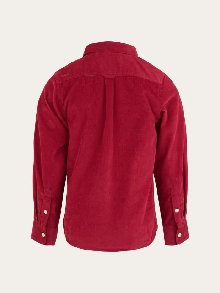 KnowledgeCotton Apparel Shirts Corduroy Shirt Rhubarb 8211 Kids