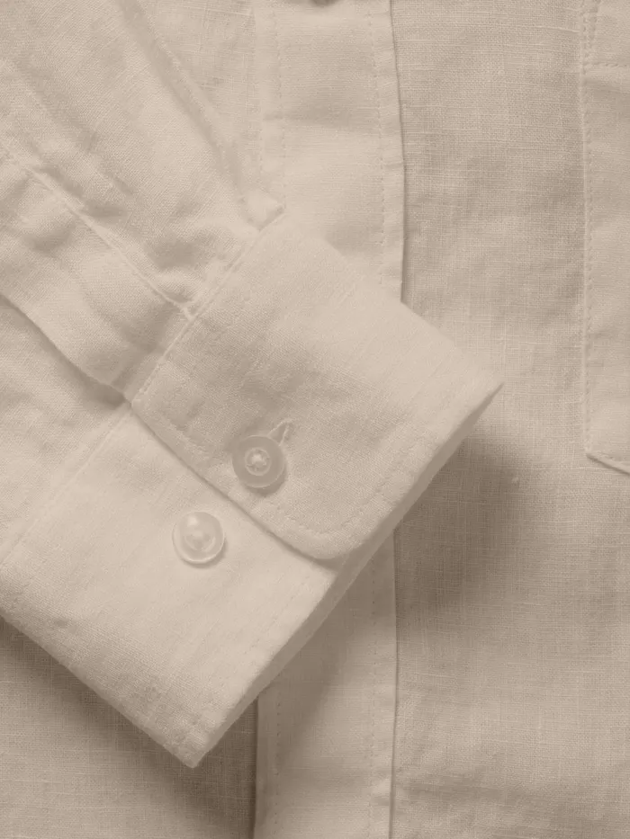 KnowledgeCotton Apparel Shirts Custom Fit Linen Shirt Light Feather Gray 8211 Men KnowledgeCotton Apparel Shirts Custom Fit Linen Shirt Light Feather Gray 8211 Men