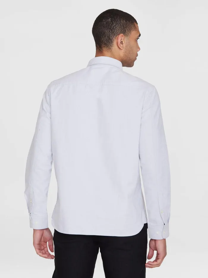 KnowledgeCotton Apparel Shirts Harald Small Owl Oxford Regular Fit Shirt Gotsvegan 8211 Men