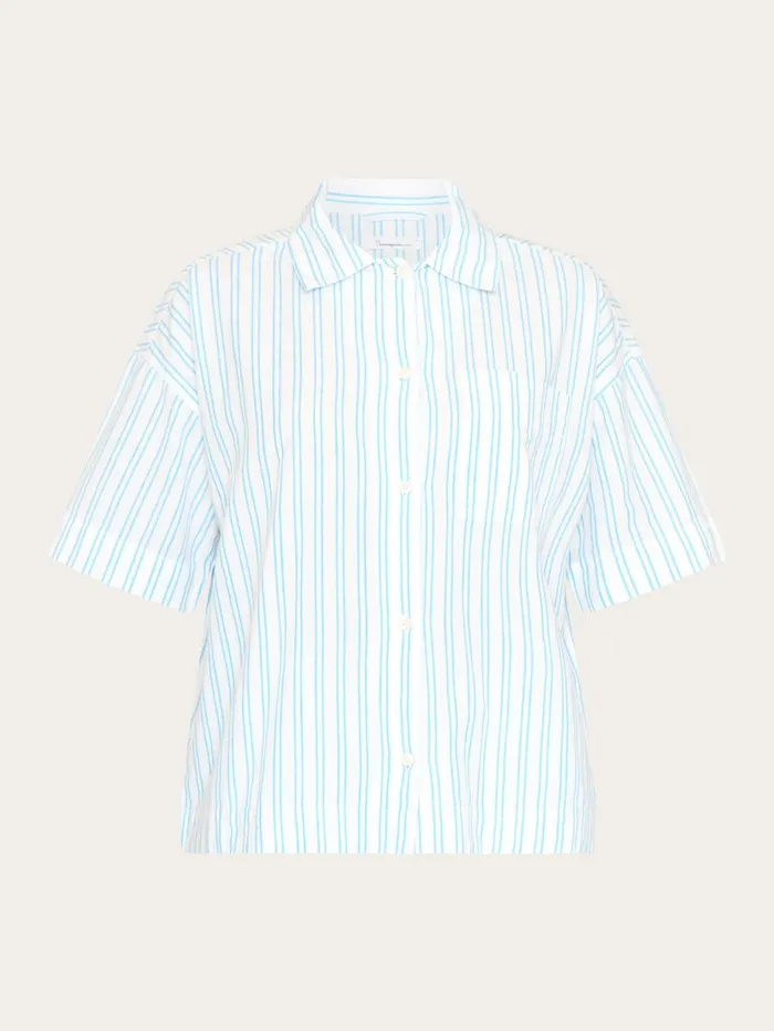KnowledgeCotton Apparel Shirts Pyjama Short Sleeved Shirt Gotsvegan 8211 Women