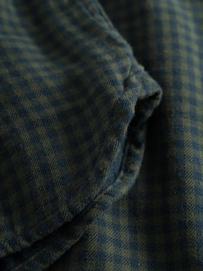 KnowledgeCotton Apparel Shirts Regular Fit Double Layer Checkered Shirt Green Check 8211 Men KnowledgeCotton Apparel Shirts Regular Fit Double Layer Checkered Shirt Green Check 8211 Men