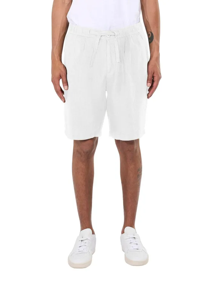 KnowledgeCotton Apparel Shorts Loose Linen Shorts Bright White 8211 Men KnowledgeCotton Apparel Shorts Loose Linen Shorts Bright White 8211 Men