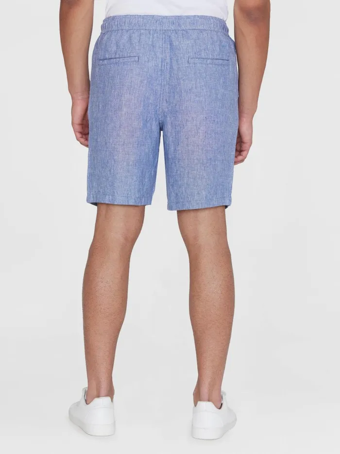 KnowledgeCotton Apparel Shorts Loose Linen Shorts Moonlight Blue 8211 Men KnowledgeCotton Apparel Shorts Loose Linen Shorts Moonlight Blue 8211 Men