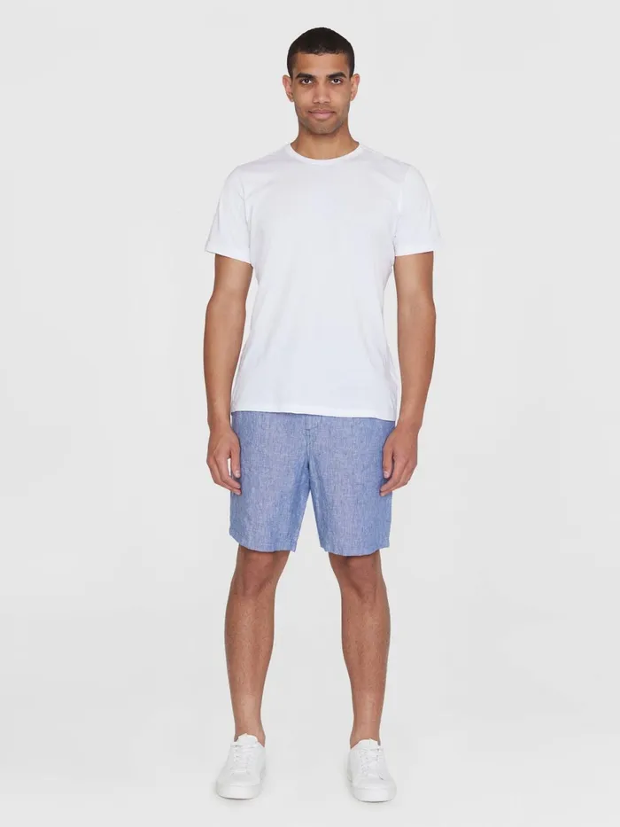 KnowledgeCotton Apparel Shorts Loose Linen Shorts Moonlight Blue 8211 Men KnowledgeCotton Apparel Shorts Loose Linen Shorts Moonlight Blue 8211 Men