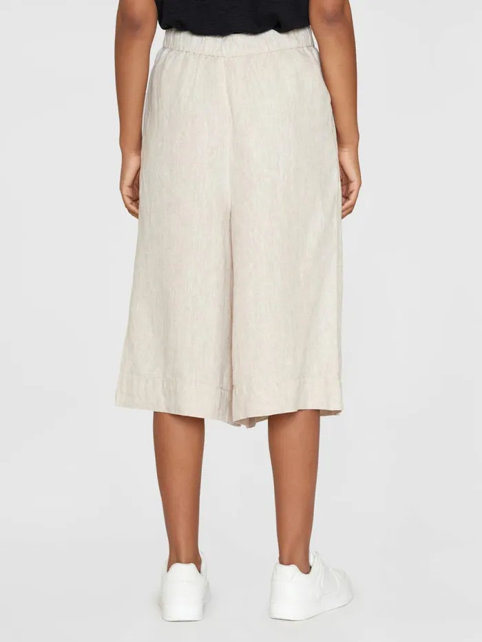 KnowledgeCotton Apparel Shorts Natural Linen Baggy Shorts Light Feather Gray 8211 Women KnowledgeCotton Apparel Shorts Natural Linen Baggy Shorts Light Feather Gray 8211 Women