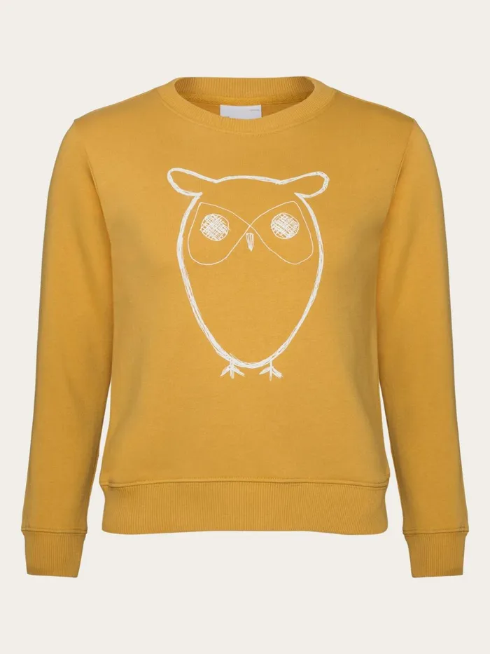 KnowledgeCotton Apparel Sweatshirts Big Owl Sweat Tinsel 8211 Kids