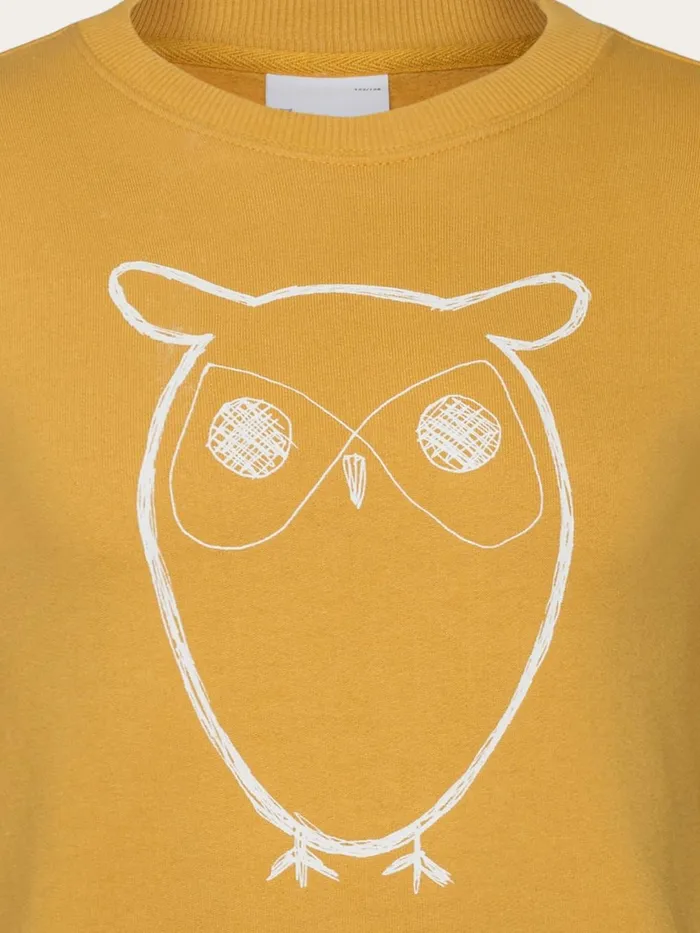 KnowledgeCotton Apparel Sweatshirts Big Owl Sweat Tinsel 8211 Kids KnowledgeCotton Apparel Sweatshirts Big Owl Sweat Tinsel 8211 Kids