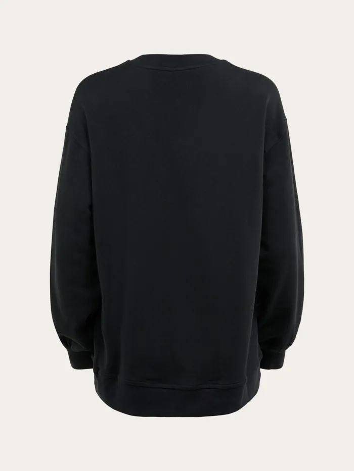 KnowledgeCotton Apparel Sweatshirts Boxy Sweatshirt Black Jet 8211 Women KnowledgeCotton Apparel Sweatshirts Boxy Sweatshirt Black Jet 8211 Women