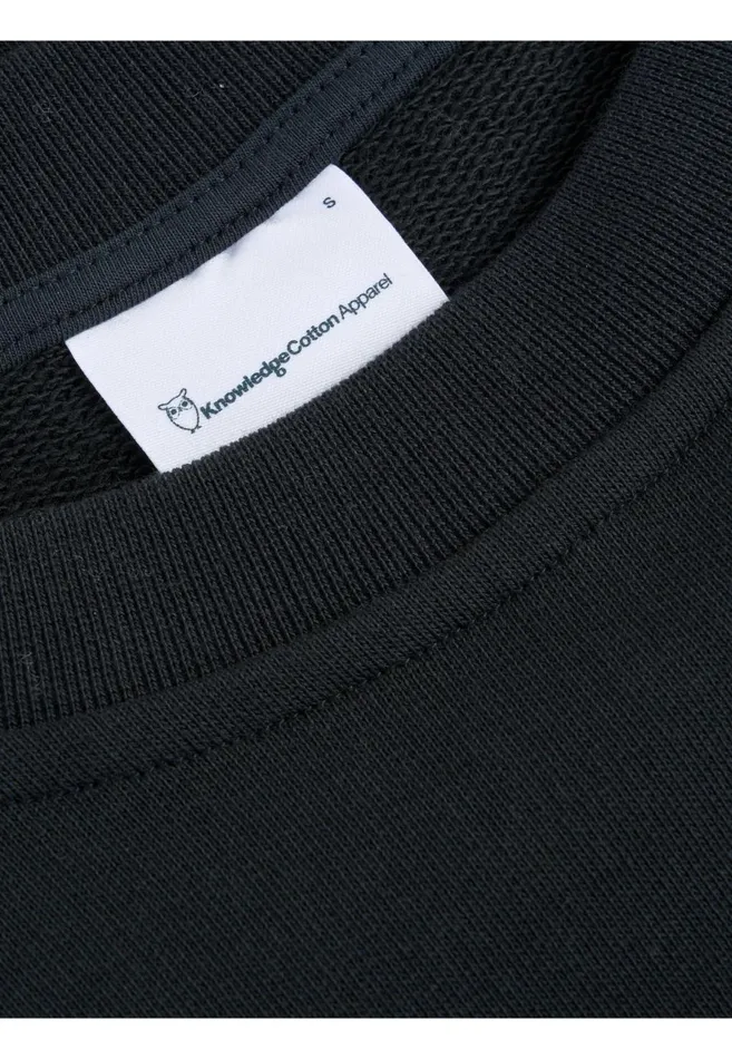 KnowledgeCotton Apparel Sweatshirts Boxy Sweatshirt Black Jet 8211 Women KnowledgeCotton Apparel Sweatshirts Boxy Sweatshirt Black Jet 8211 Women