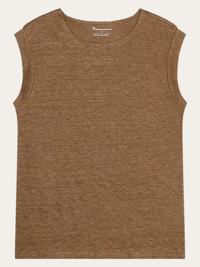 KnowledgeCotton Apparel TShirts And Tops Loose Fold Up Linen Tshirt Tuffet 8211 Women KnowledgeCotton Apparel TShirts And Tops Loose Fold Up Linen Tshirt Tuffet 8211 Women