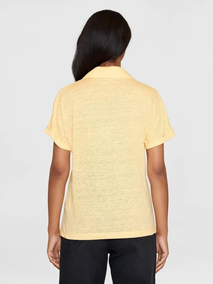 KnowledgeCotton Apparel TShirts And Tops Organic Linen Polo GOTSVegan Impala 8211 Women KnowledgeCotton Apparel TShirts And Tops Organic Linen Polo GOTSVegan Impala 8211 Women