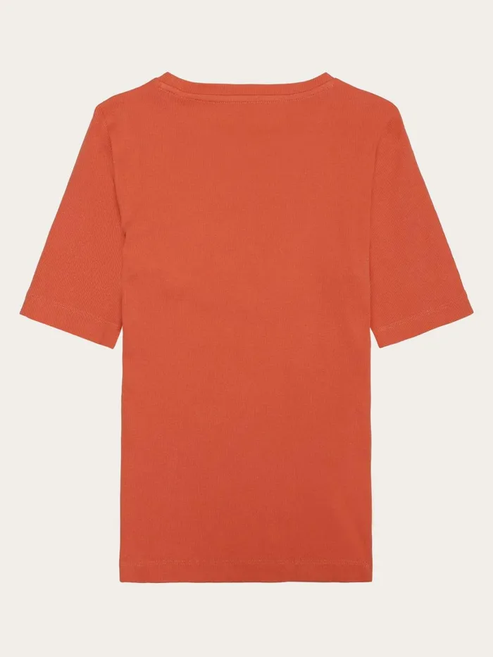 KnowledgeCotton Apparel TShirts And Tops Rib Tshirt Langoustino 8211 Women KnowledgeCotton Apparel TShirts And Tops Rib Tshirt Langoustino 8211 Women