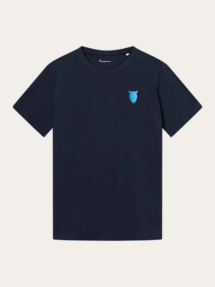 KnowledgeCotton Apparel TShirts Regular Fit Owl Chest Embroidery Tshirt Night Sky 8211 Men KnowledgeCotton Apparel TShirts Regular Fit Owl Chest Embroidery Tshirt Night Sky 8211 Men