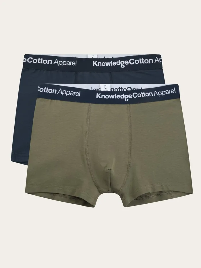 KnowledgeCotton Apparel Underwear And Socks 2 Pack Underwear Dark Olive 8211 Men KnowledgeCotton Apparel Underwear And Socks 2 Pack Underwear Dark Olive 8211 Men