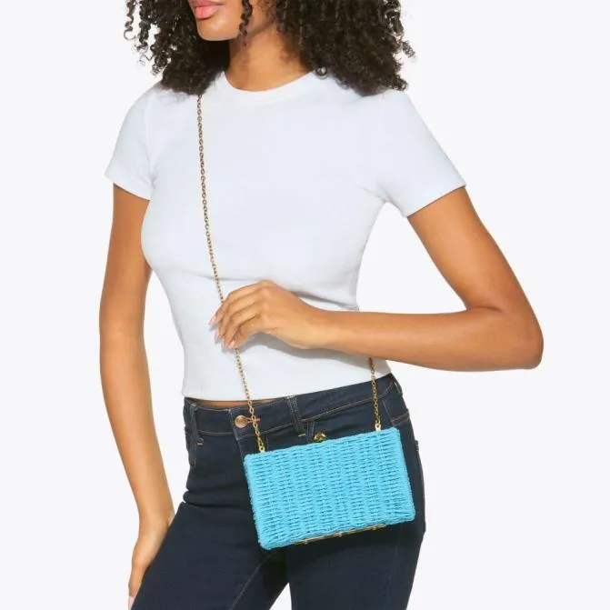 Kurt Geiger Clutch Bags Kensington Clutch Bag Turquoise 8211 Women