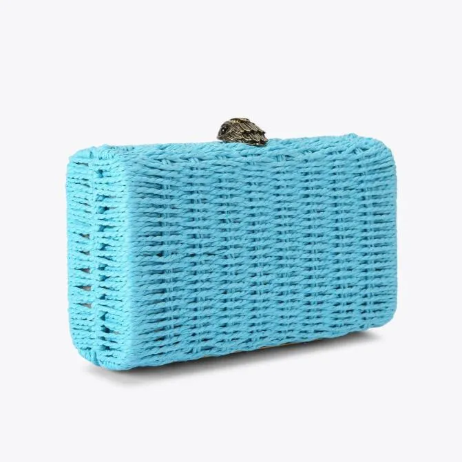 Kurt Geiger Clutch Bags Kensington Clutch Bag Turquoise 8211 Women