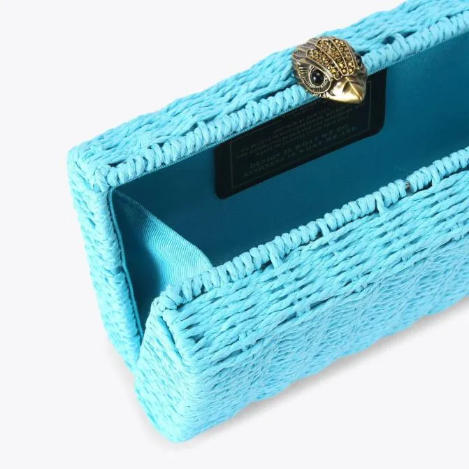 Kurt Geiger Clutch Bags Kensington Clutch Bag Turquoise 8211 Women