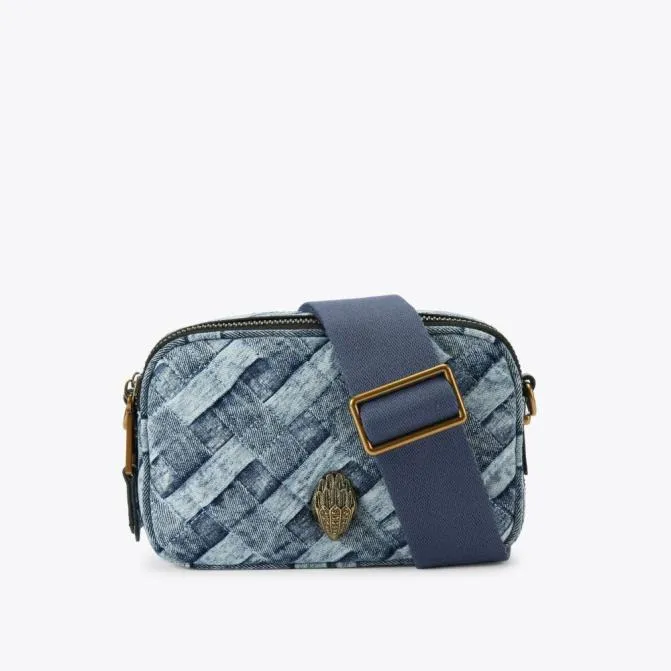 Kurt Geiger Crossbody Bags Dual Zip Camera Bag Denim 8211 Women