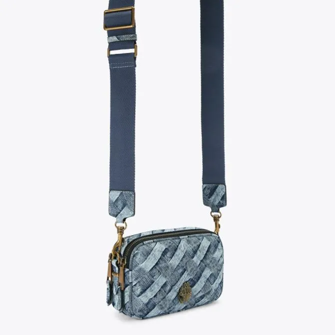 Kurt Geiger Crossbody Bags Dual Zip Camera Bag Denim 8211 Women