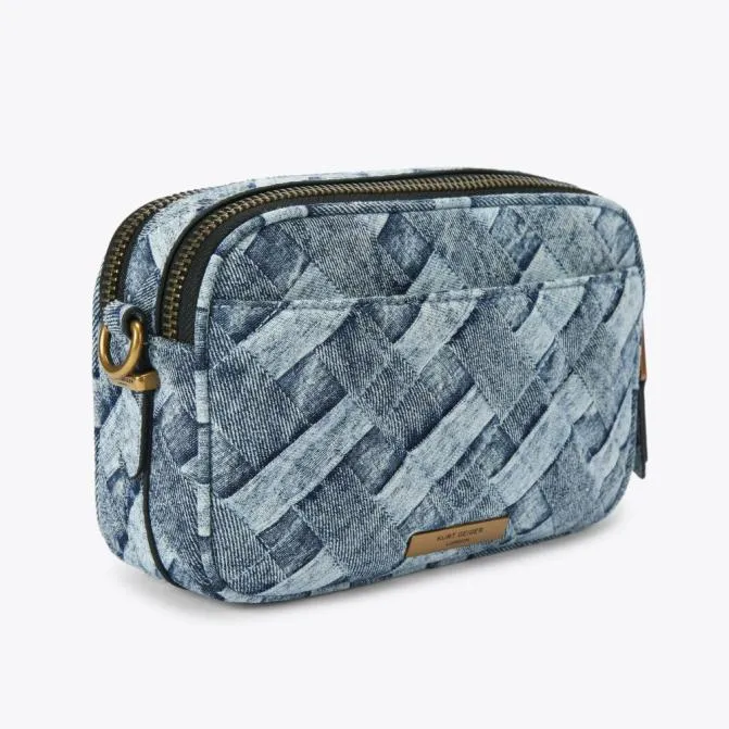 Kurt Geiger Crossbody Bags Dual Zip Camera Bag Denim 8211 Women