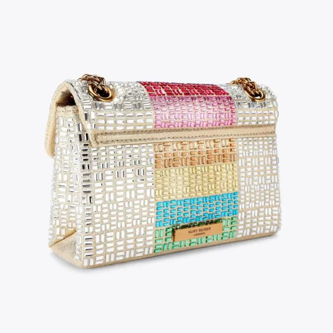 Kurt Geiger Crossbody Bags Mini Crystal Kensington Bag White Other 8211 Women