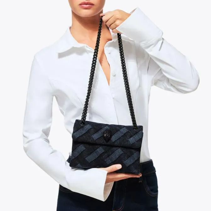 Kurt Geiger Crossbody Bags Mini Denim Kensington Bag Blue Dark 8211 Women