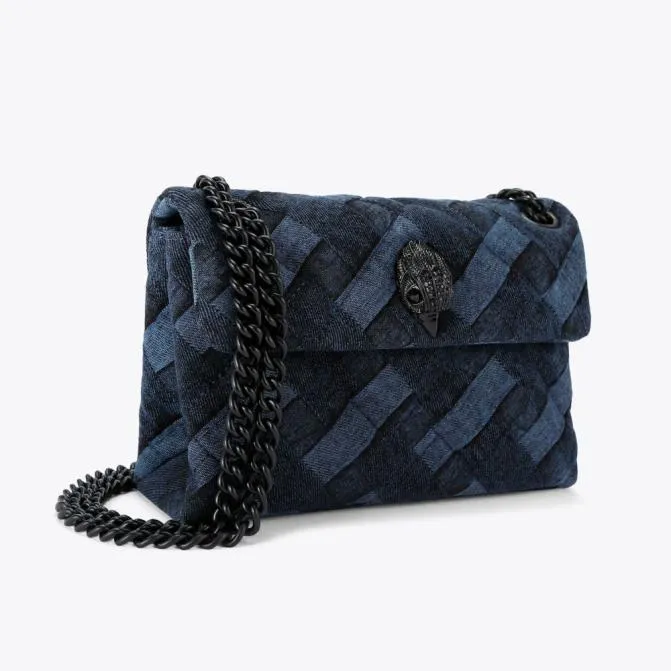 Kurt Geiger Crossbody Bags Mini Denim Kensington Bag Blue Dark 8211 Women