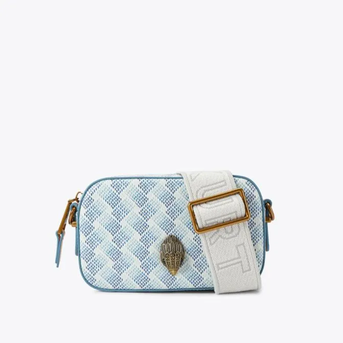 Kurt Geiger Crossbody Bags Small Camden Camera Bag White Comb 8211 Women