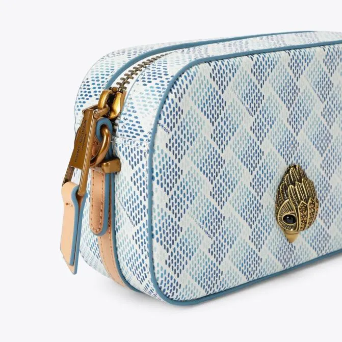 Kurt Geiger Crossbody Bags Small Camden Camera Bag White Comb 8211 Women