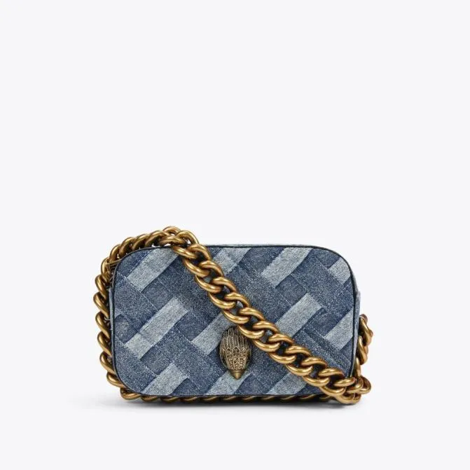 Kurt Geiger Crossbody Bags Small Denim Kensington Camera Bag Denim 8211 Women