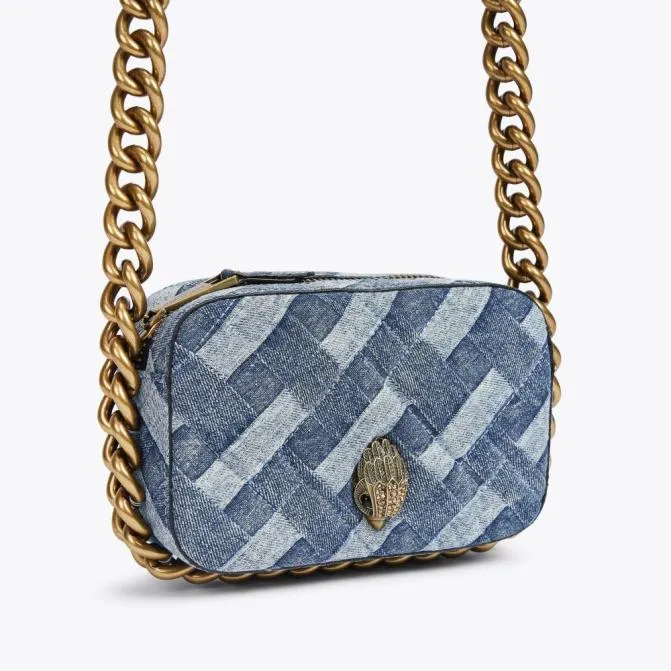 Kurt Geiger Crossbody Bags Small Denim Kensington Camera Bag Denim 8211 Women