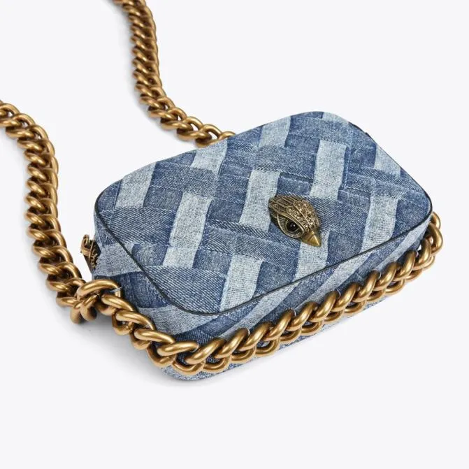 Kurt Geiger Crossbody Bags Small Denim Kensington Camera Bag Denim 8211 Women